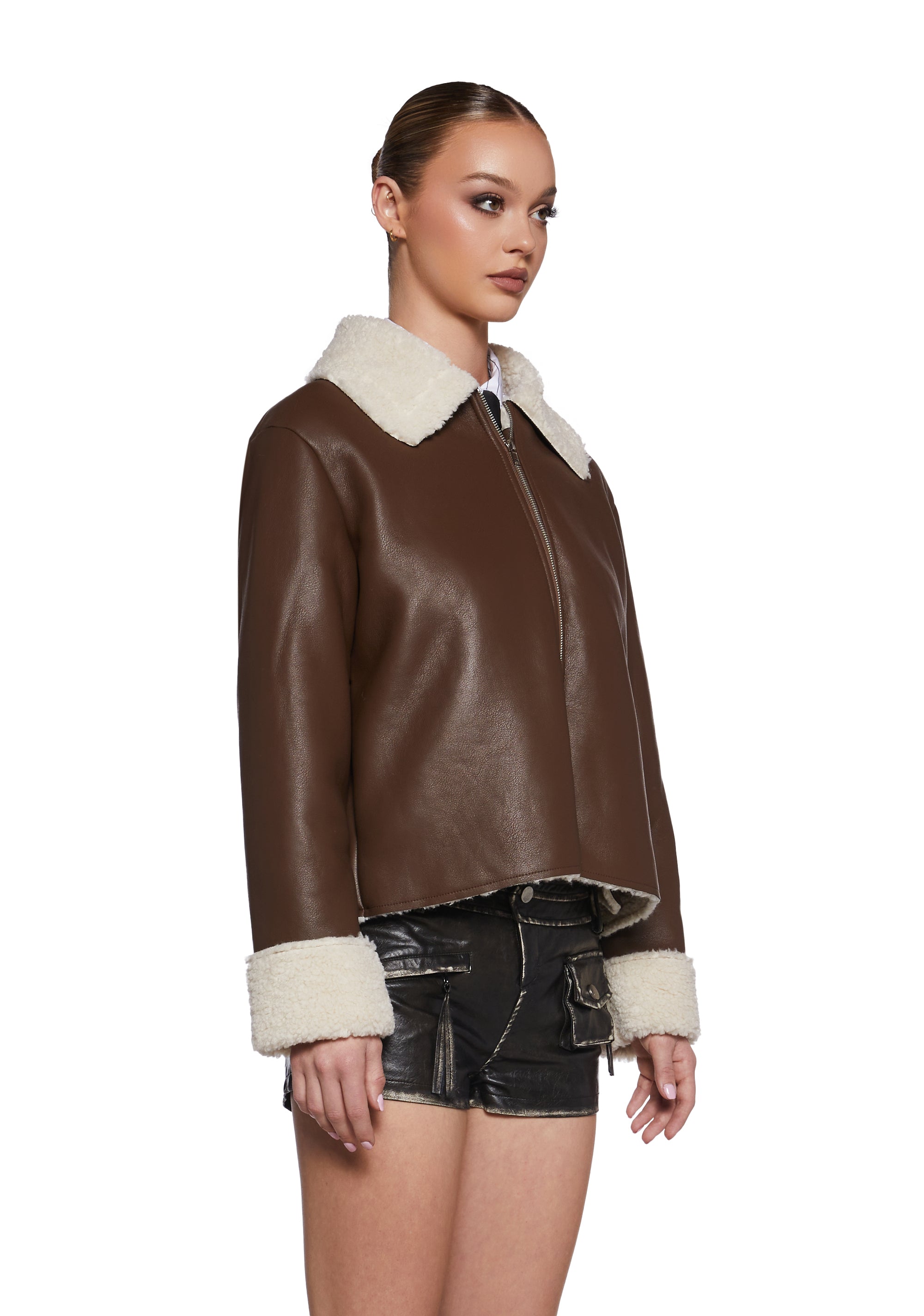 Spitfire Romance Vegan Leather Coat - Image 3