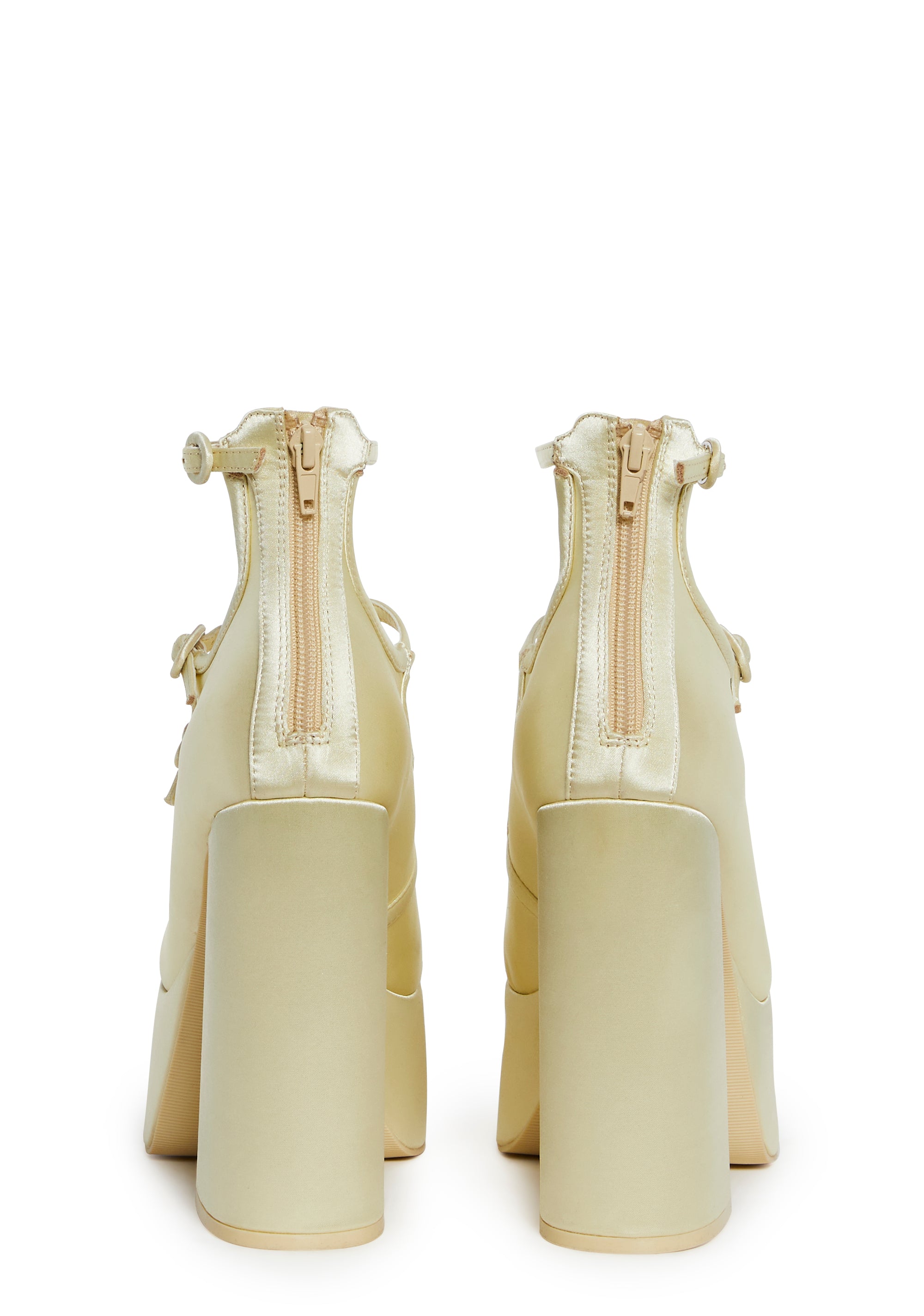 Smiling Melody Platform Heels - Yellow - Image 4