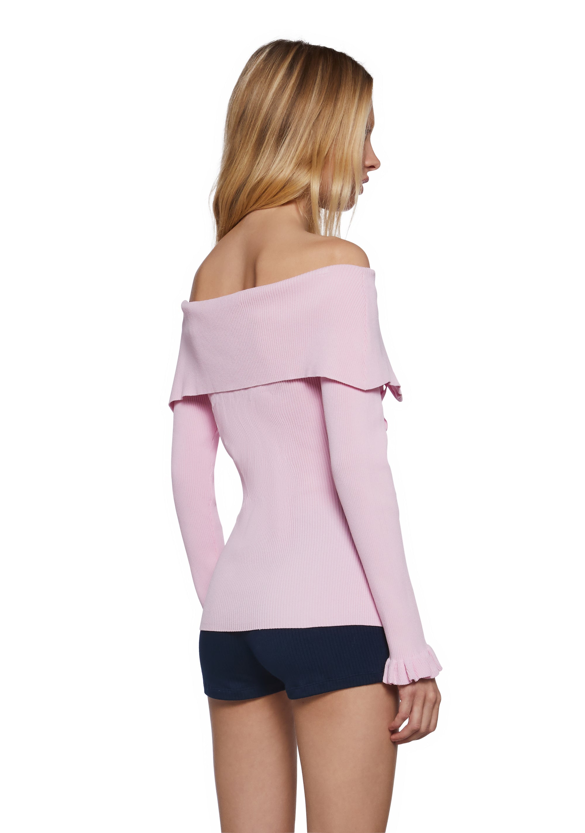 Love’S A Game Knit Cardigan-Pink - Image 4
