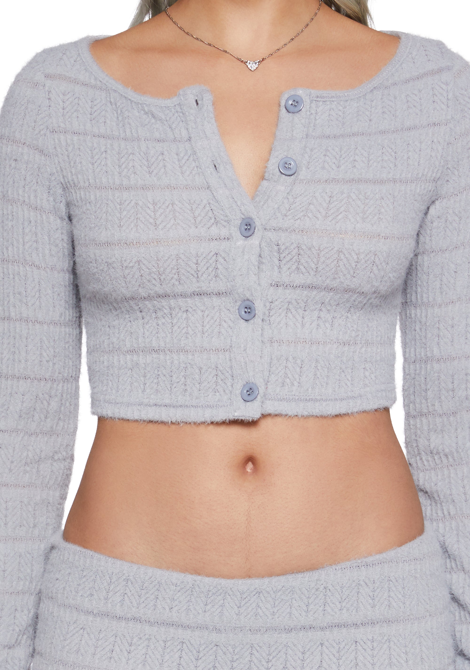 Snowfall Stunner Skort Set - Gray - Image 5