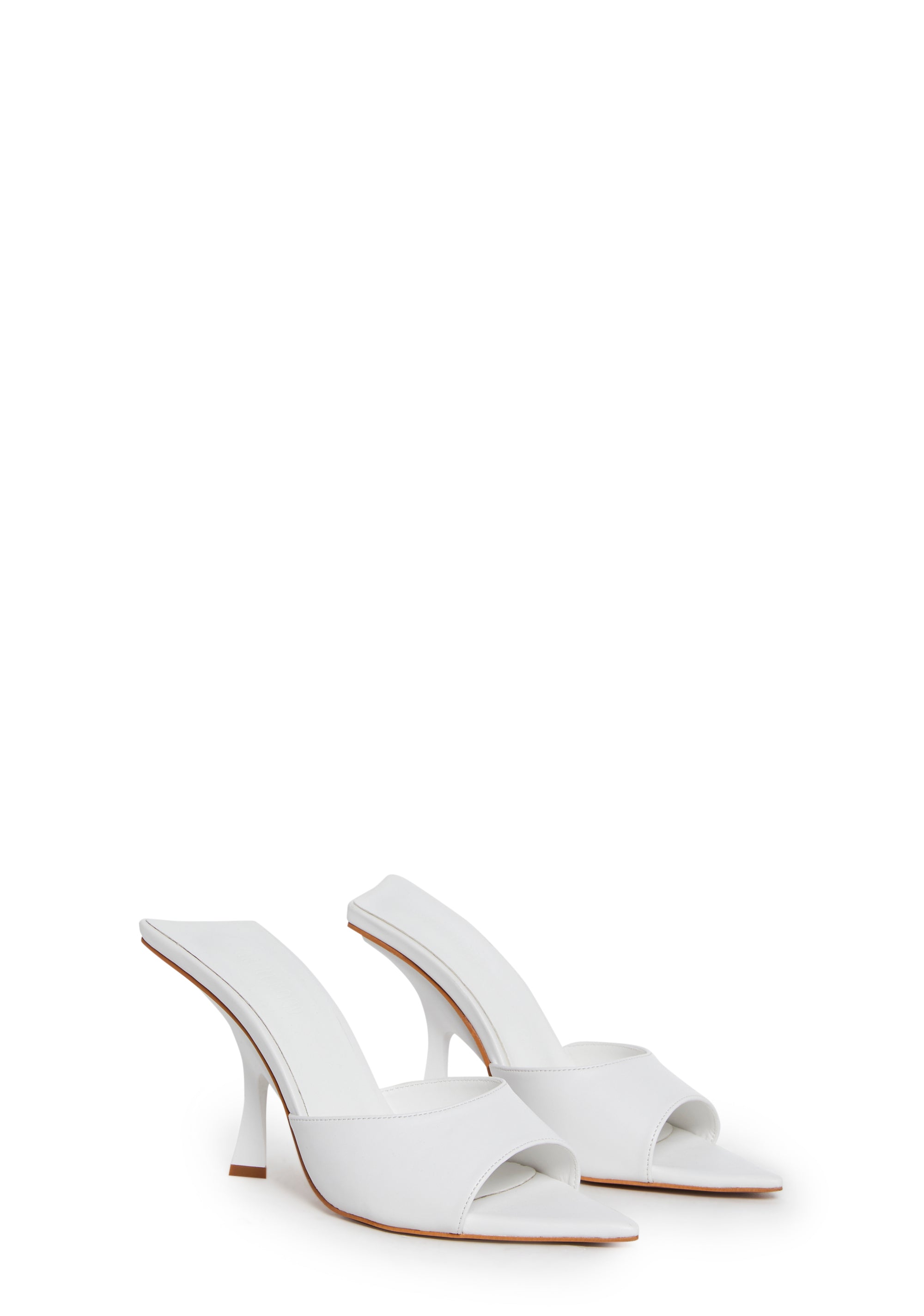 Cutie Escape Peep Toe Heels - White - Image 3