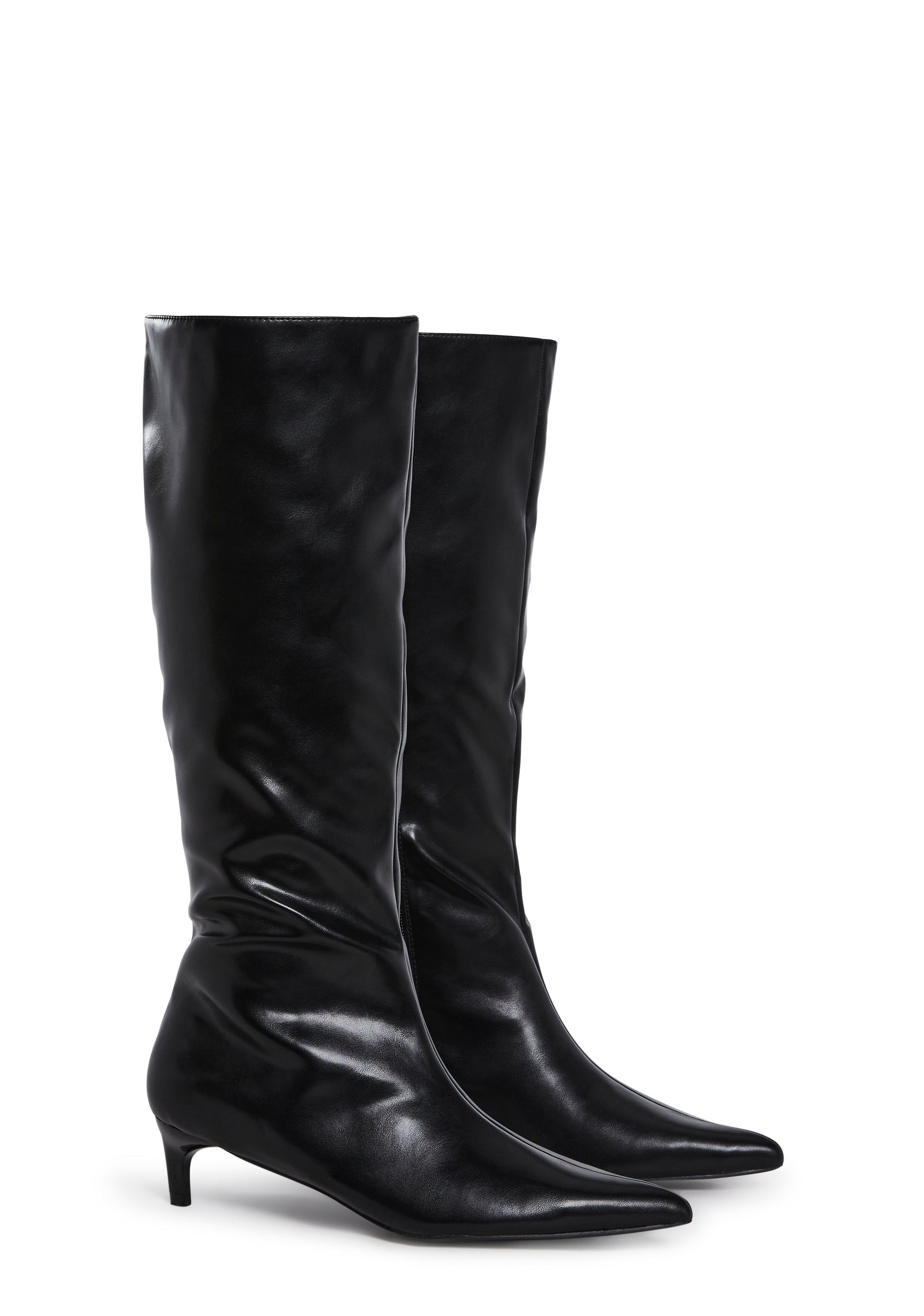 Elegant Tactics Knee High Boots - Black - Image 3