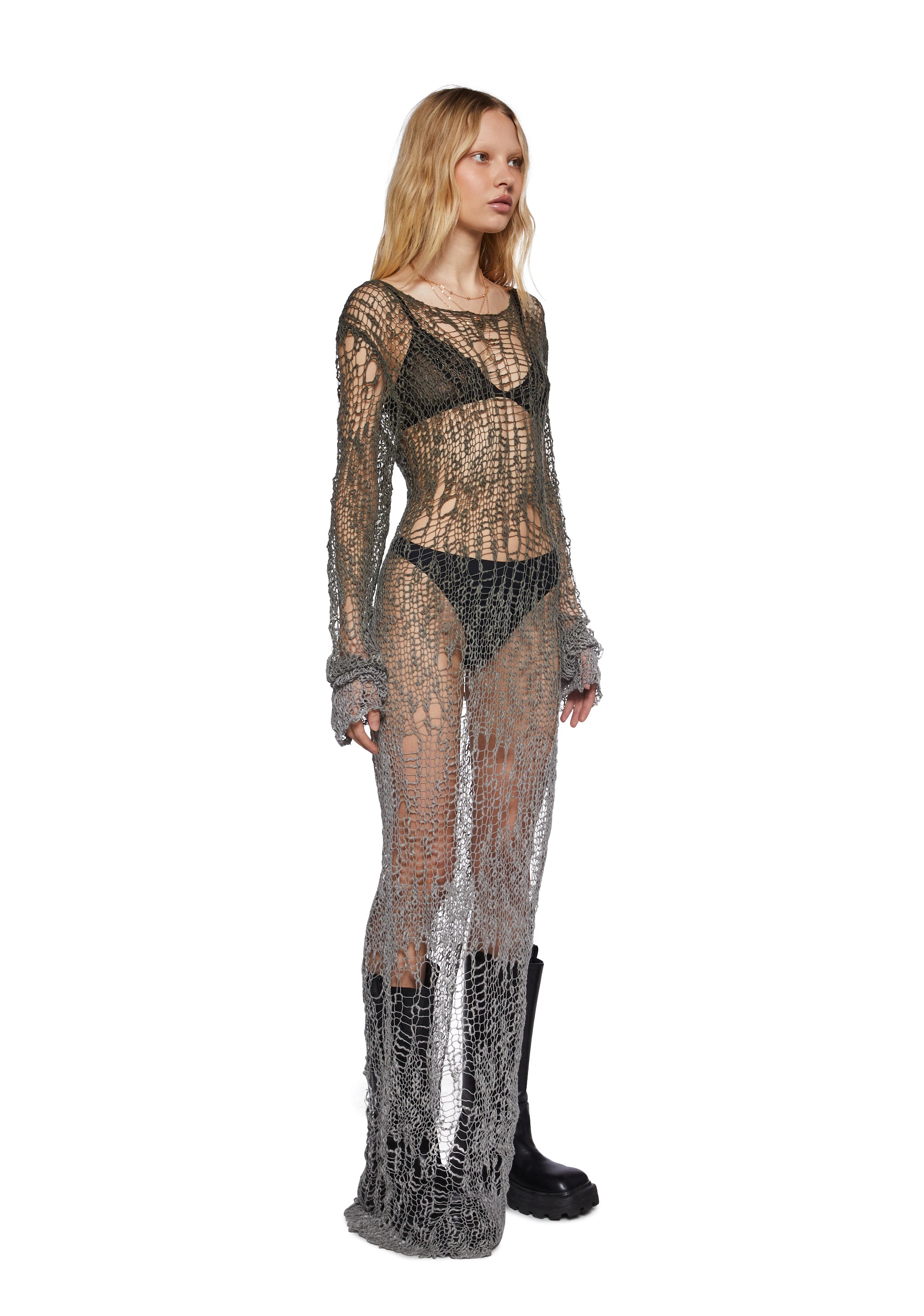 A Lifetime With You Longline Sweater - Olive - Image 3