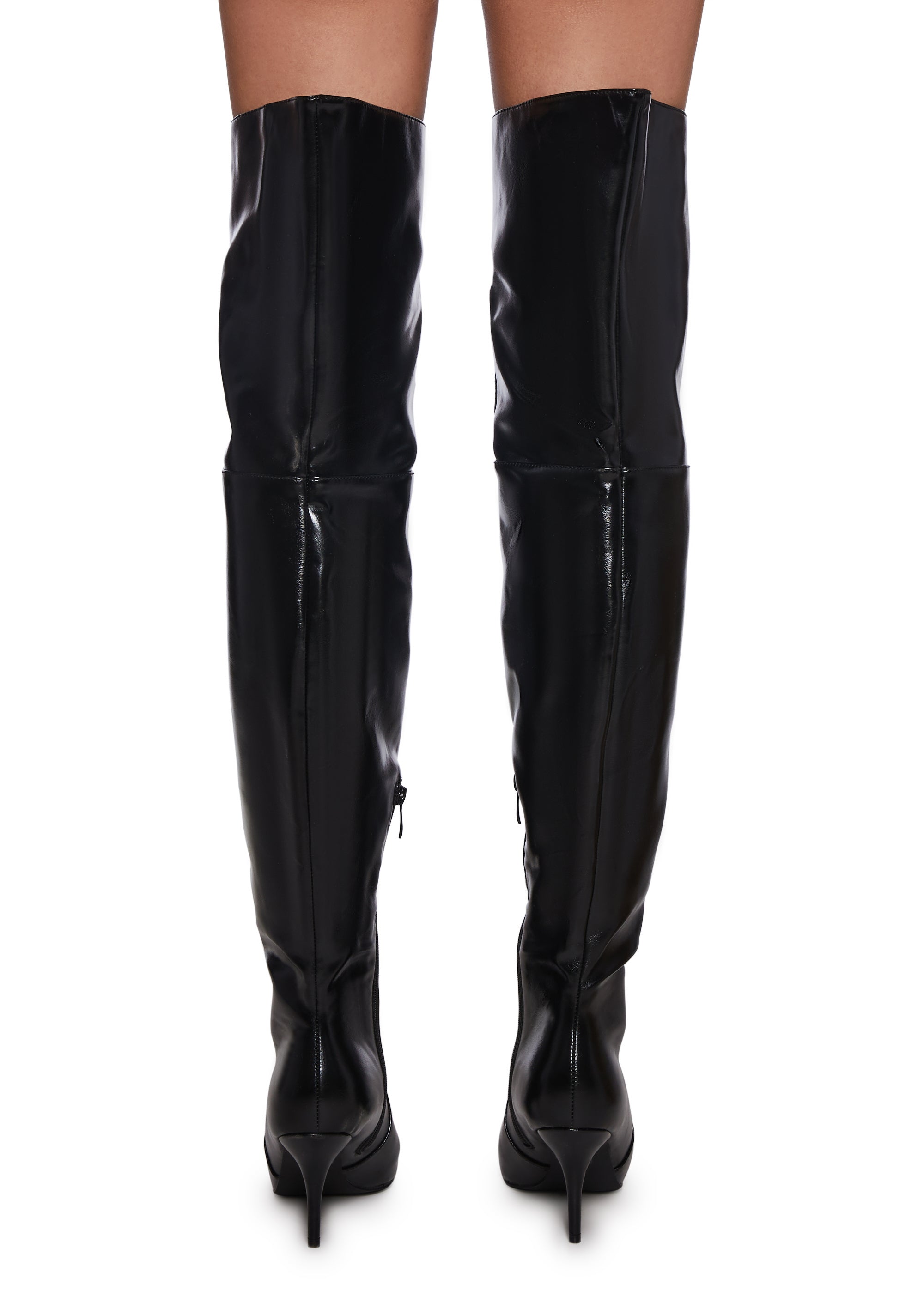 Tiernan Racer Thigh High Boots - Image 4