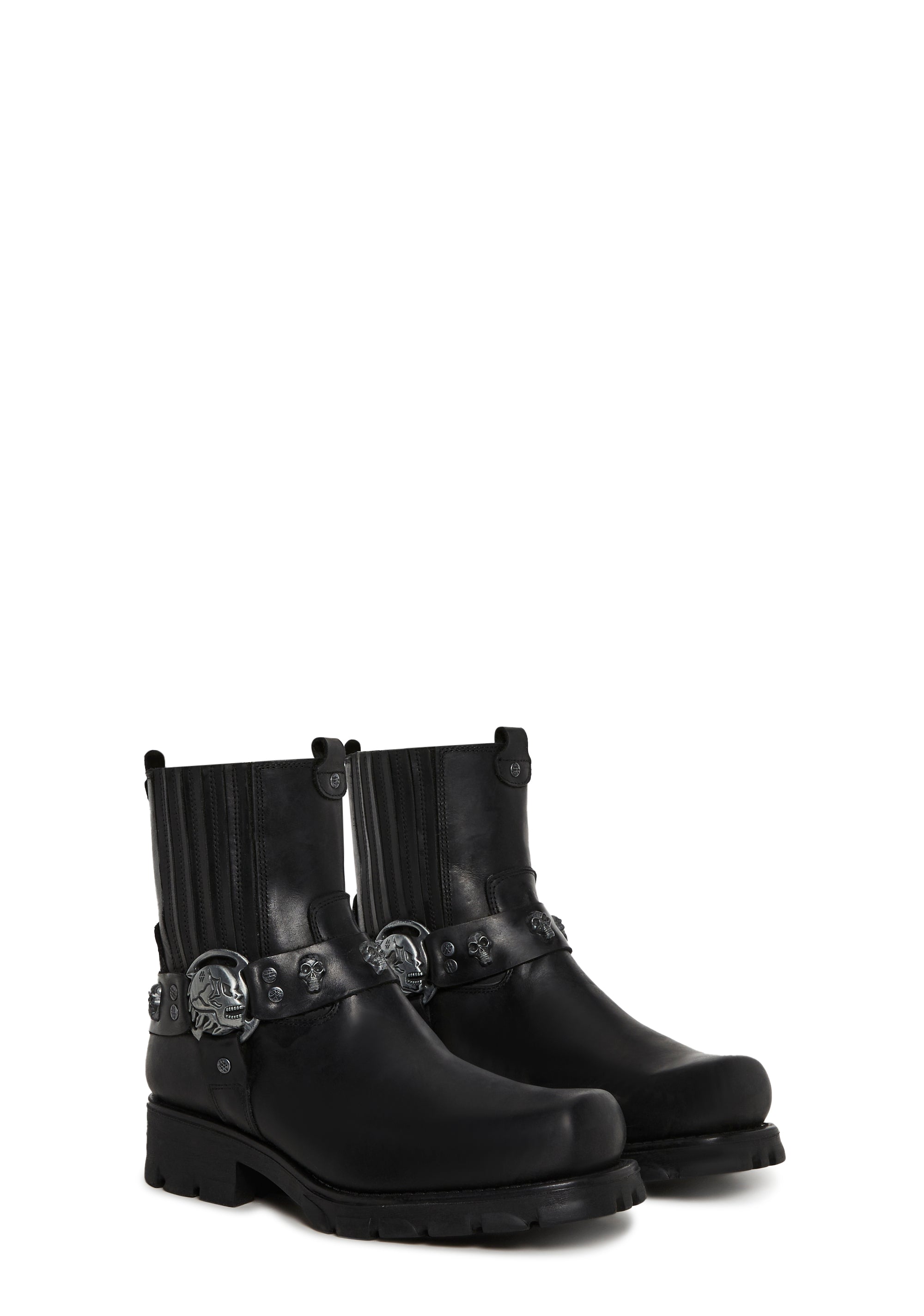 M-7621-S1 Motorcycle Ankle Boots - Image 3