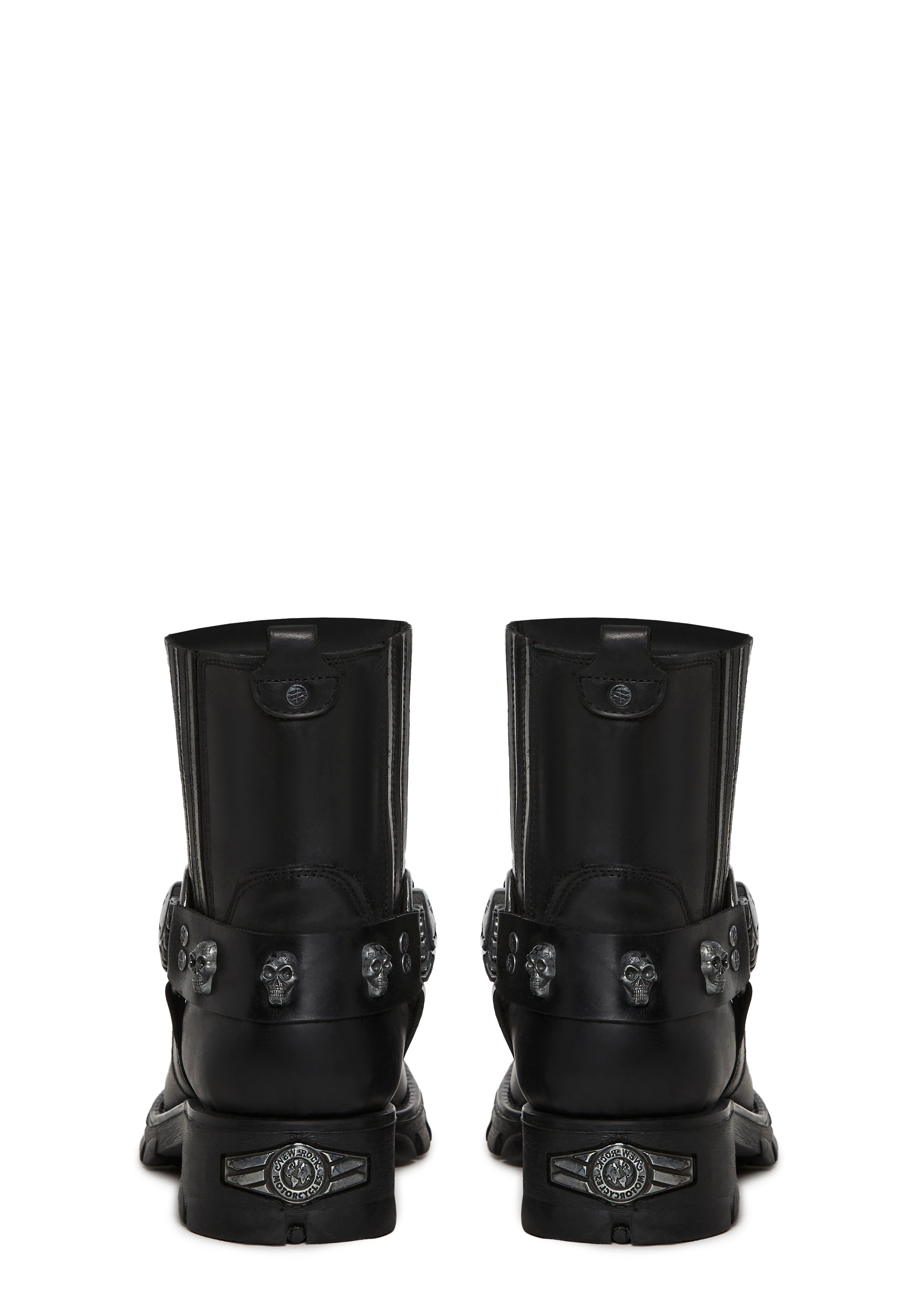 M-7621-S1 Motorcycle Ankle Boots - Image 4