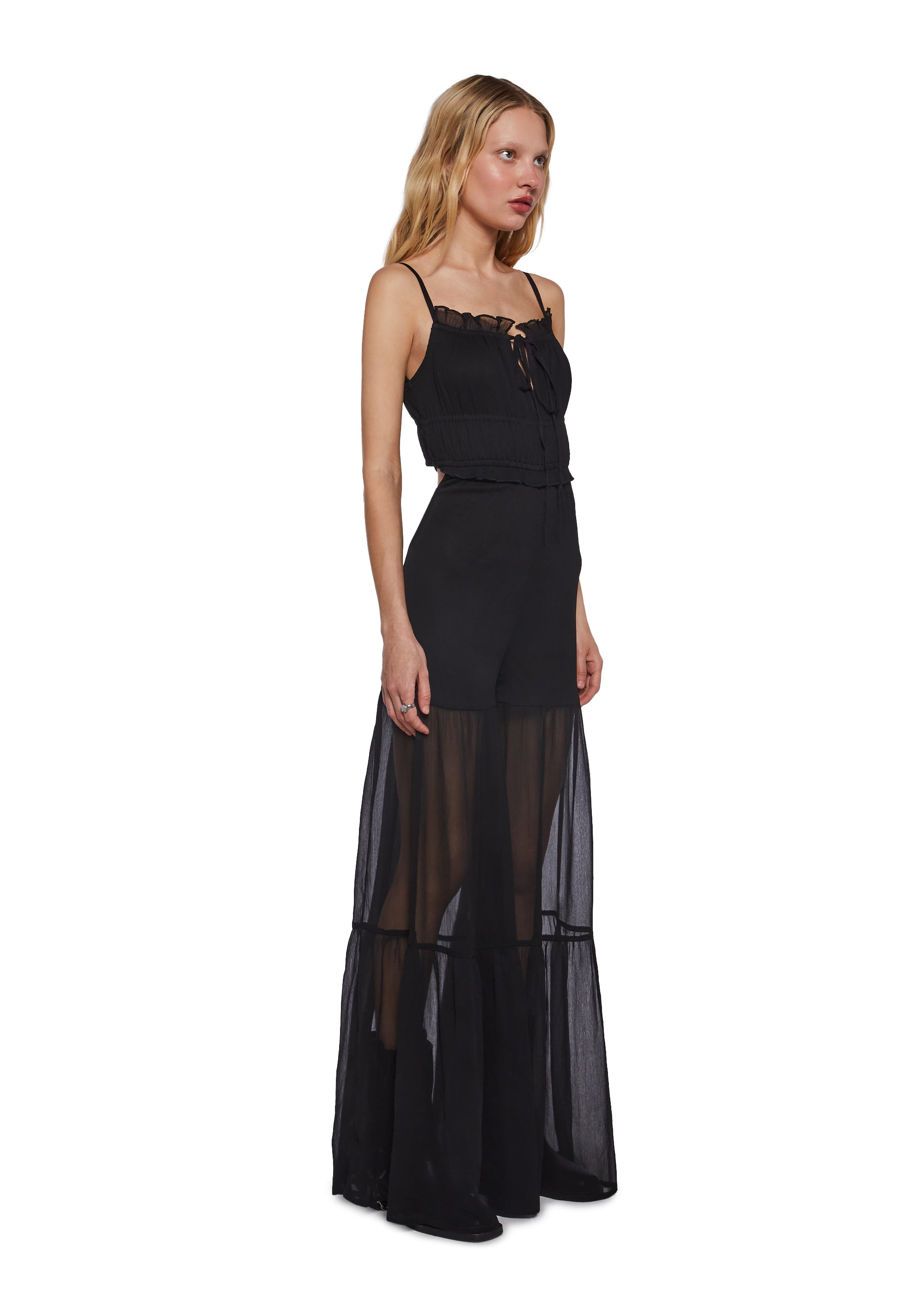 Midnight Show Smocked Jumpsuit - Image 3