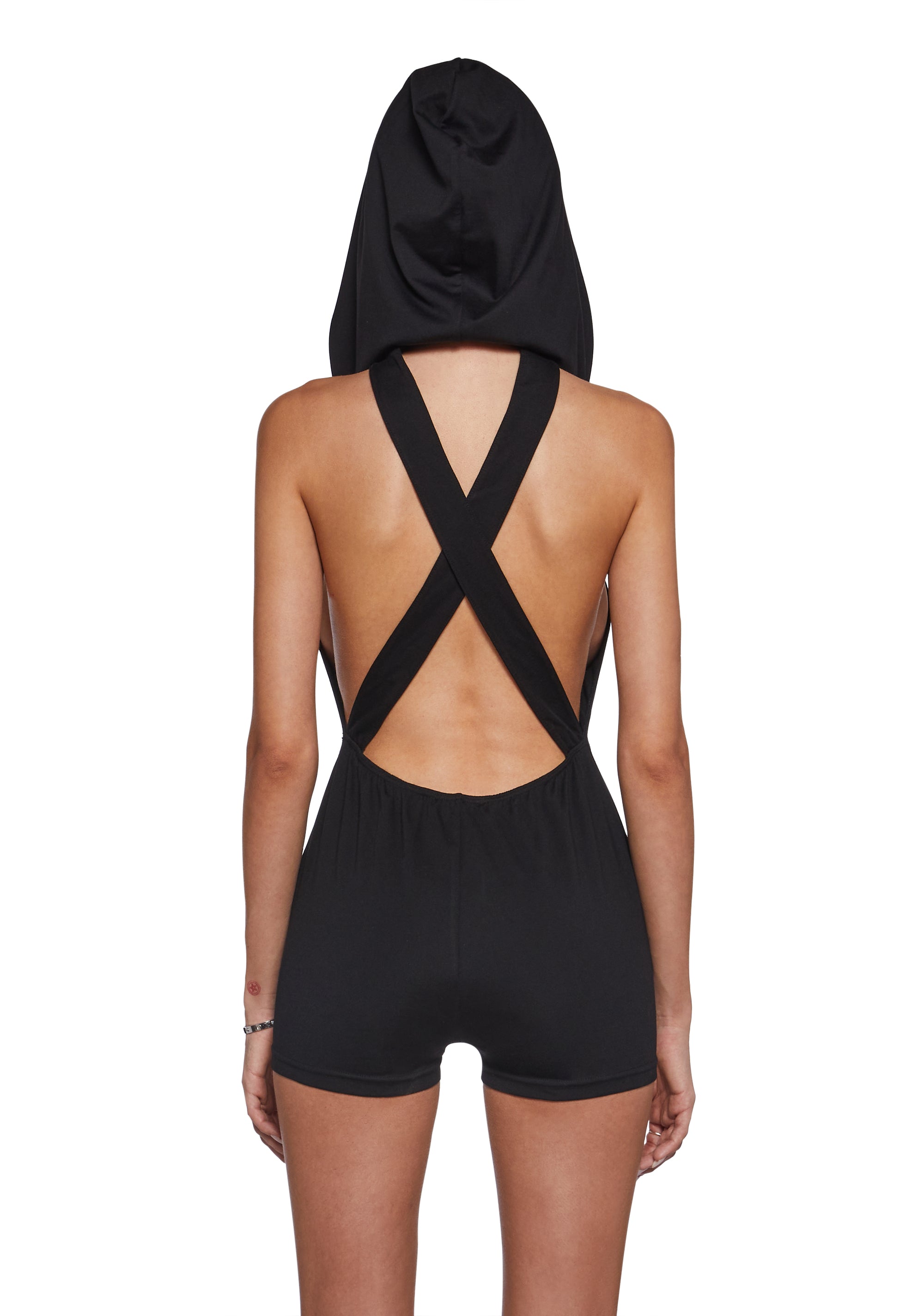 Tie Me Down Playsuit - Black - Image 5