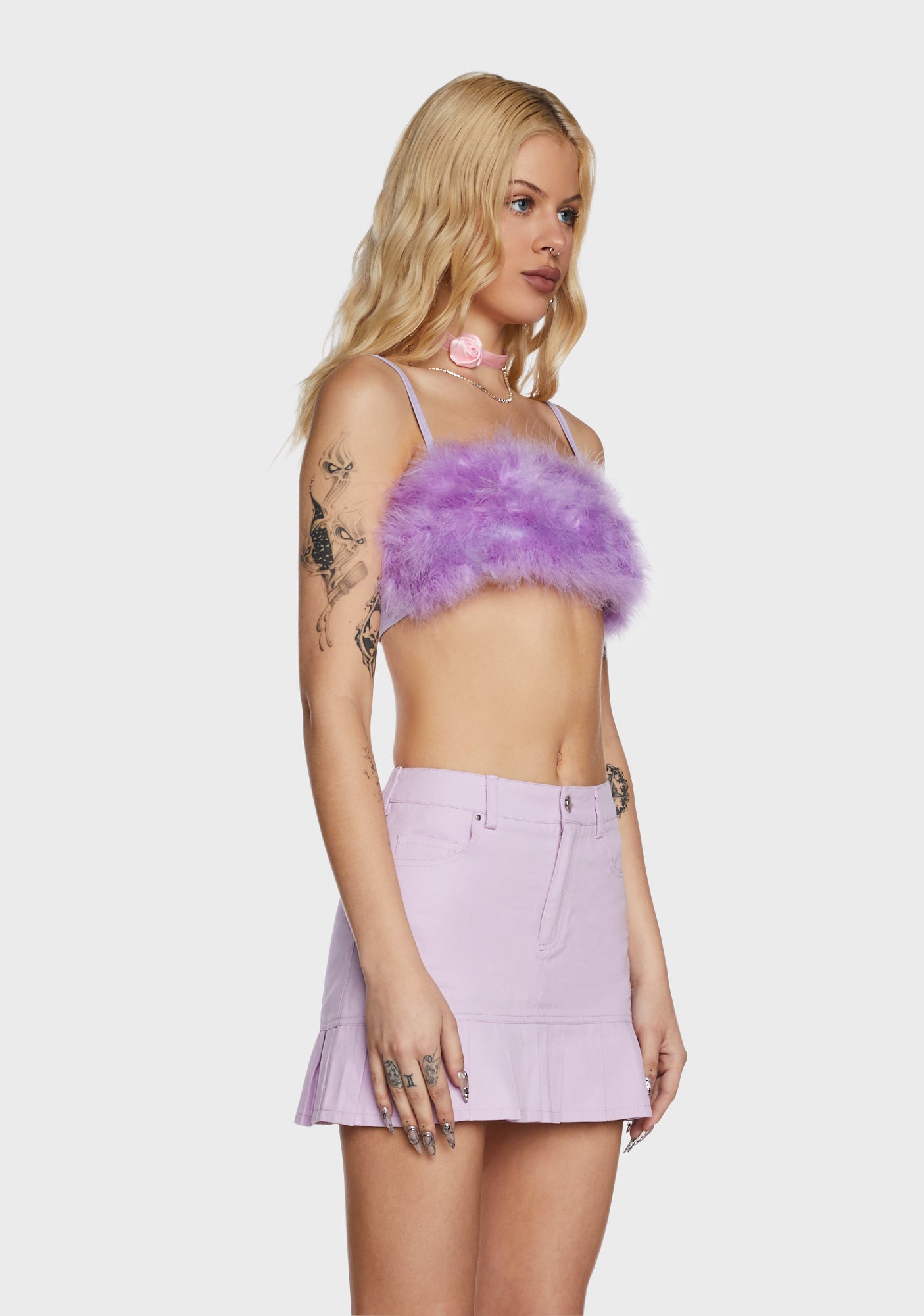 Lala La Fleur Boob Tube- Purple - Image 3