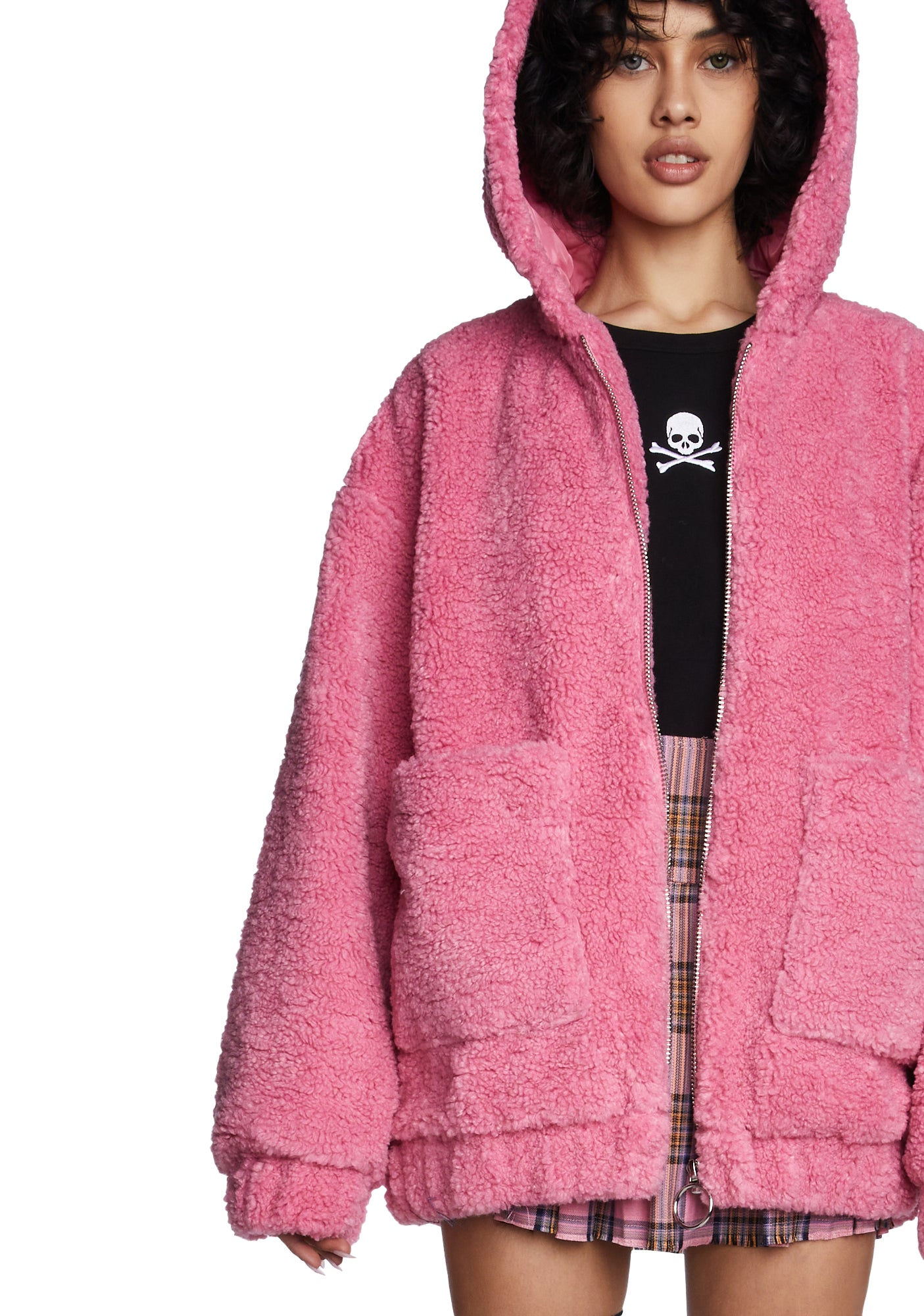 Teenage Kicks Hooded Sherpa Jacket - Image 6