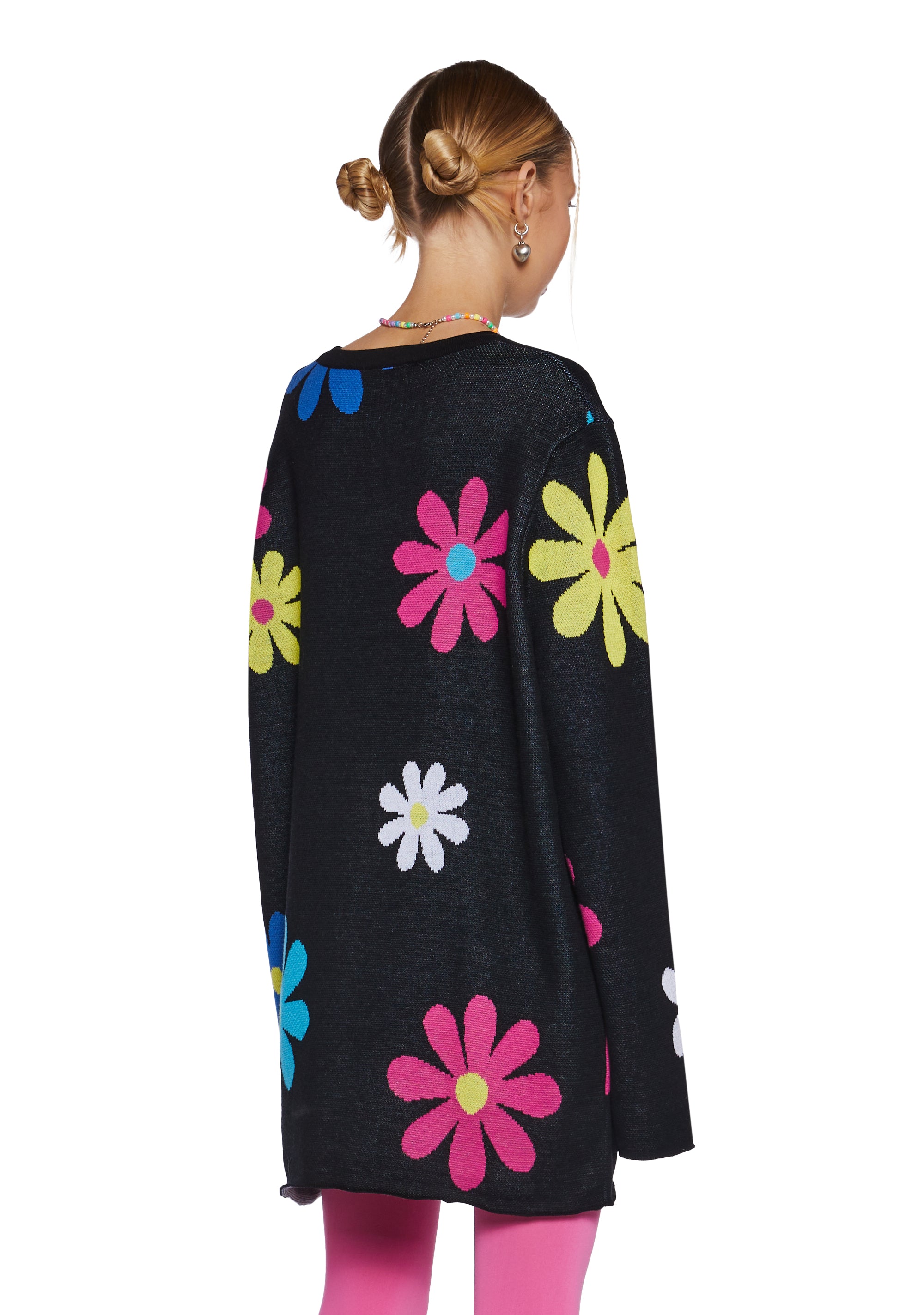 Flower Power Intarsia Sweater - Image 4