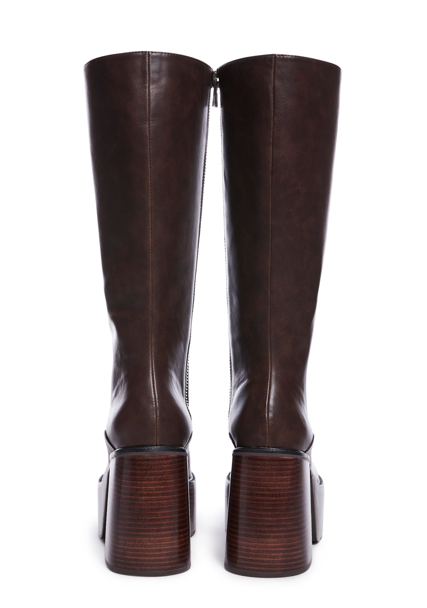 Vintage Soul Knee High Boots - Chocolate - Image 4