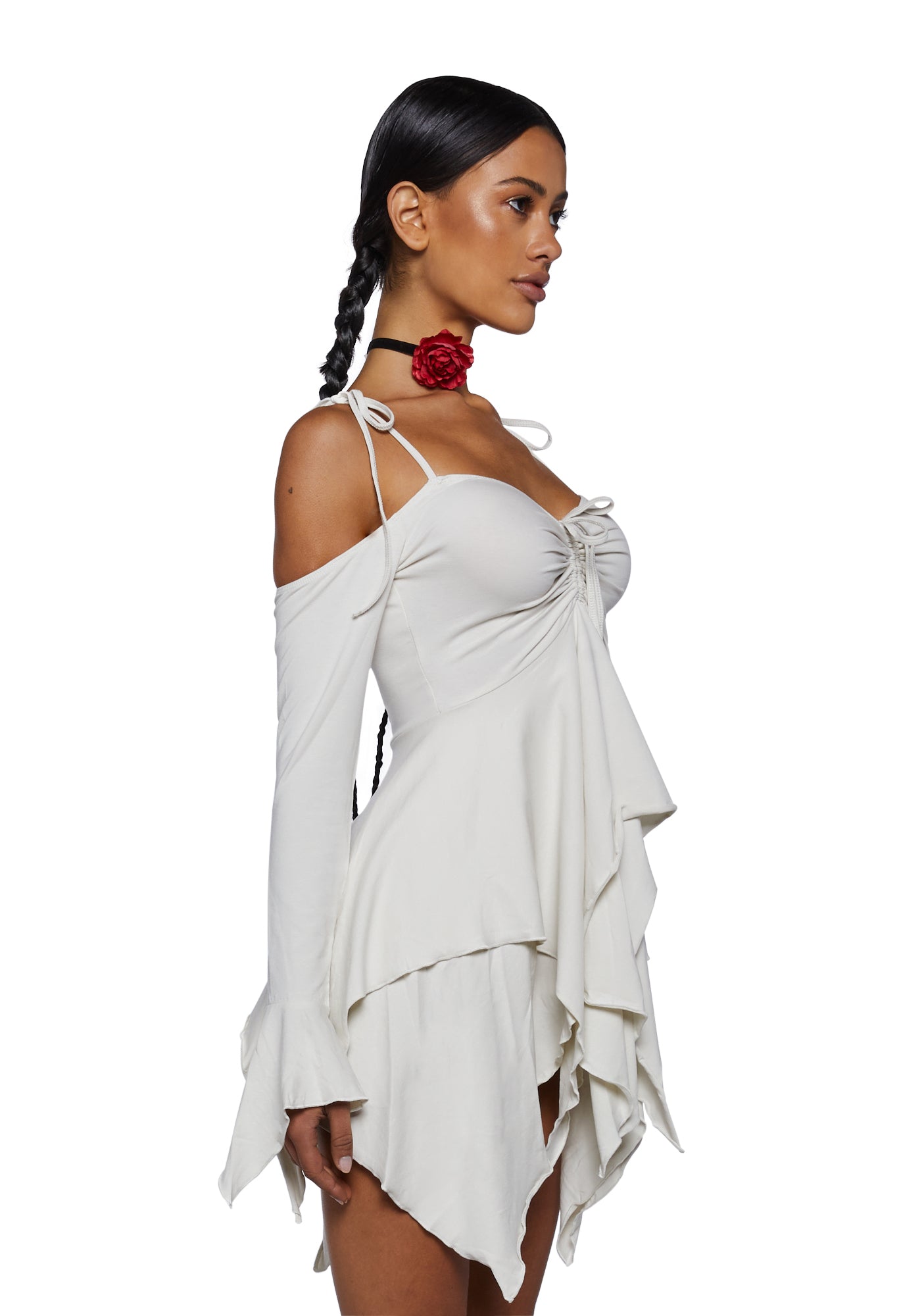 F Is For Fairies Handkerchief Dress - Ivory - Image 3