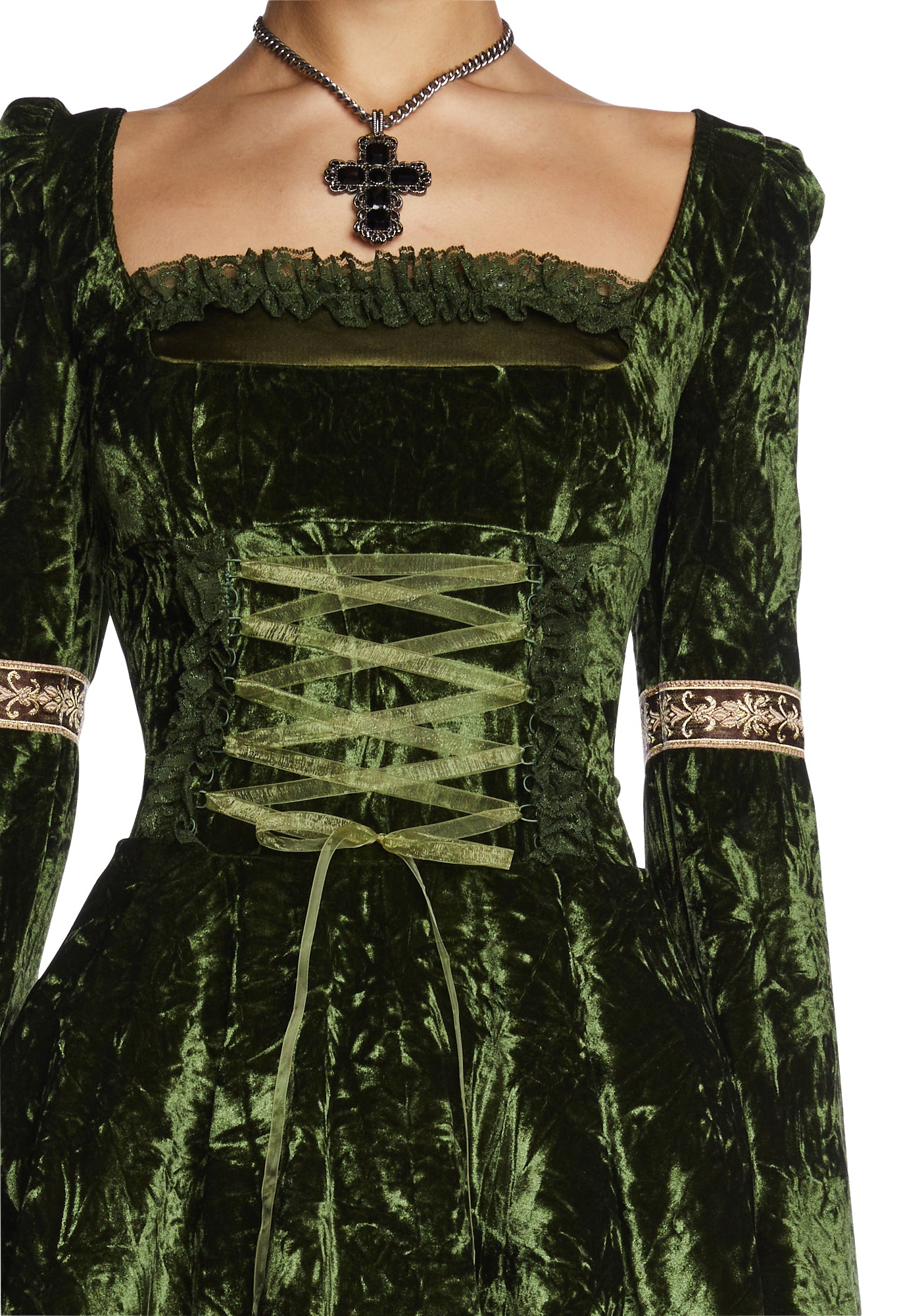 Myths N' Legends Mini Dress - Green - Image 5