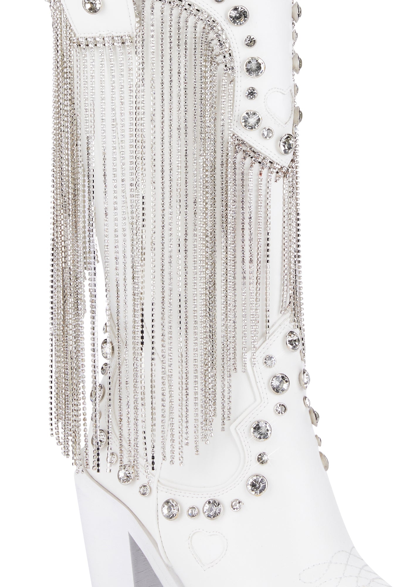 Alternative view of Present Perfect Cowboy Boots - White
